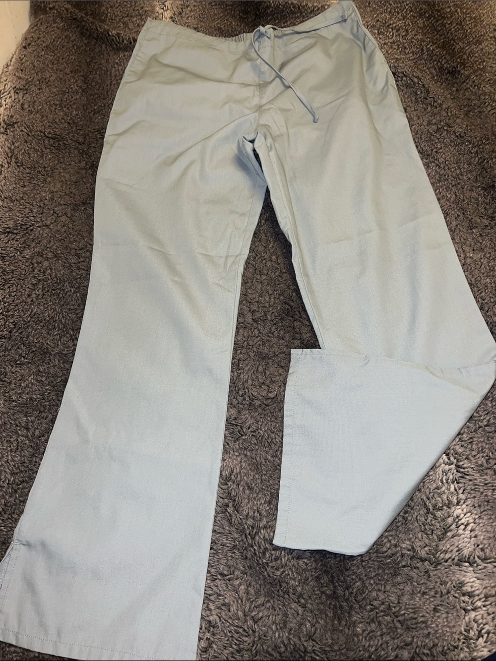 Cherokee Light Blue Straight Leg Drawstring Pants